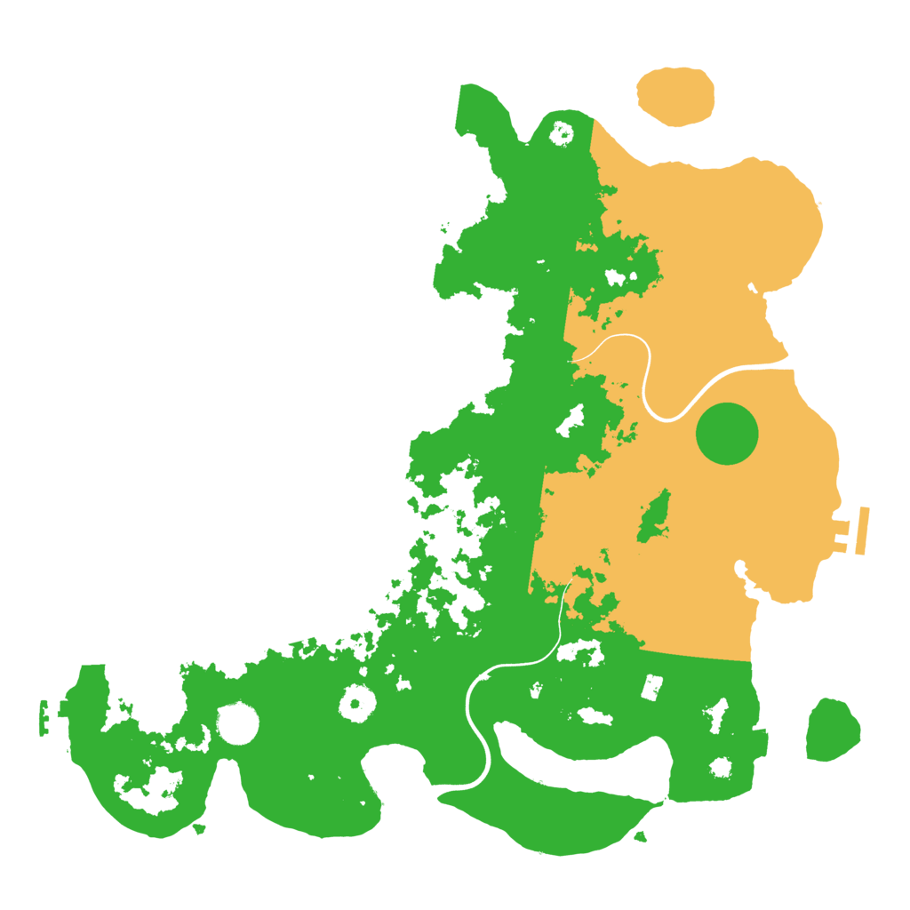 Biome Rust Map: Procedural Map, Size: 3850, Seed: 18402