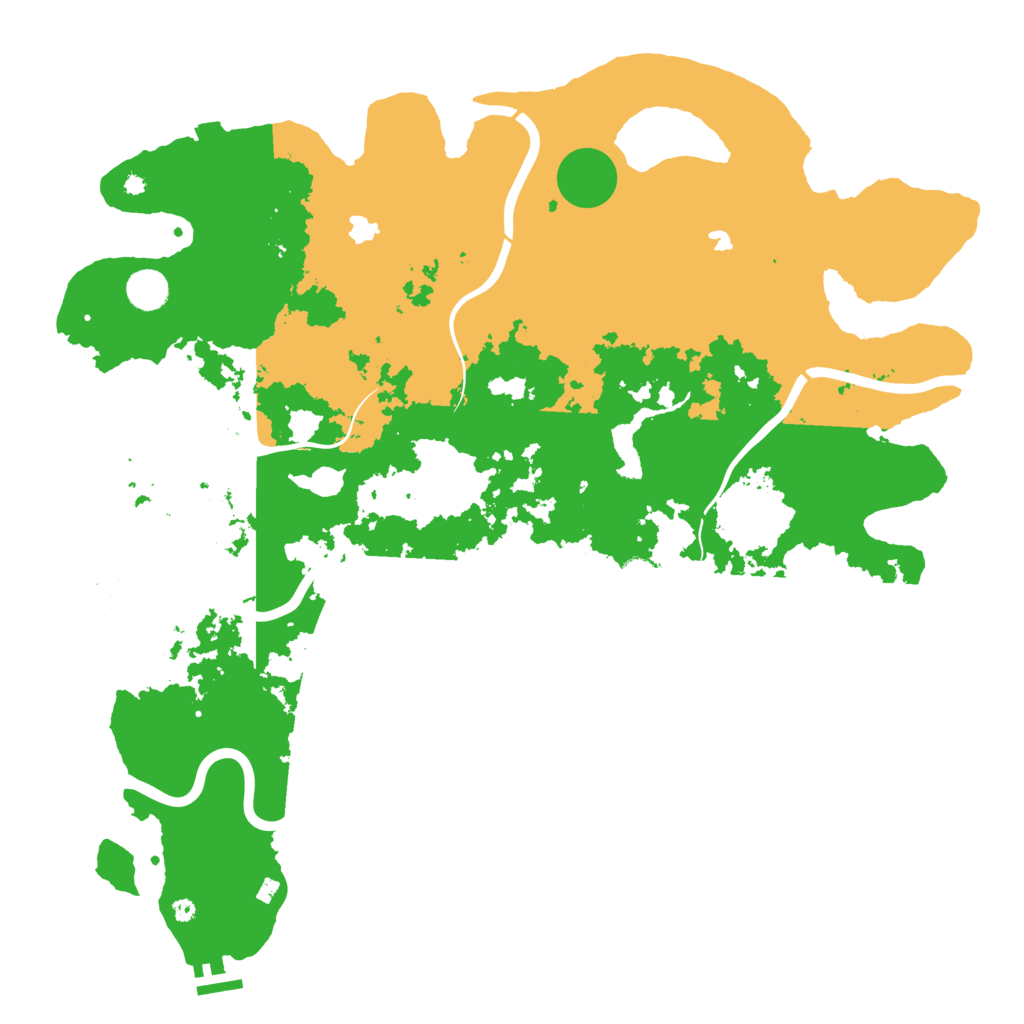 Biome Rust Map: Procedural Map, Size: 4500, Seed: 65345