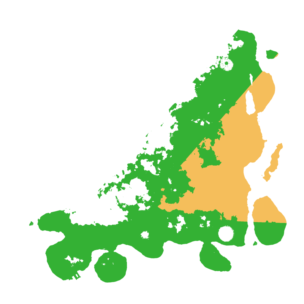 Biome Rust Map: Procedural Map, Size: 3500, Seed: 1382