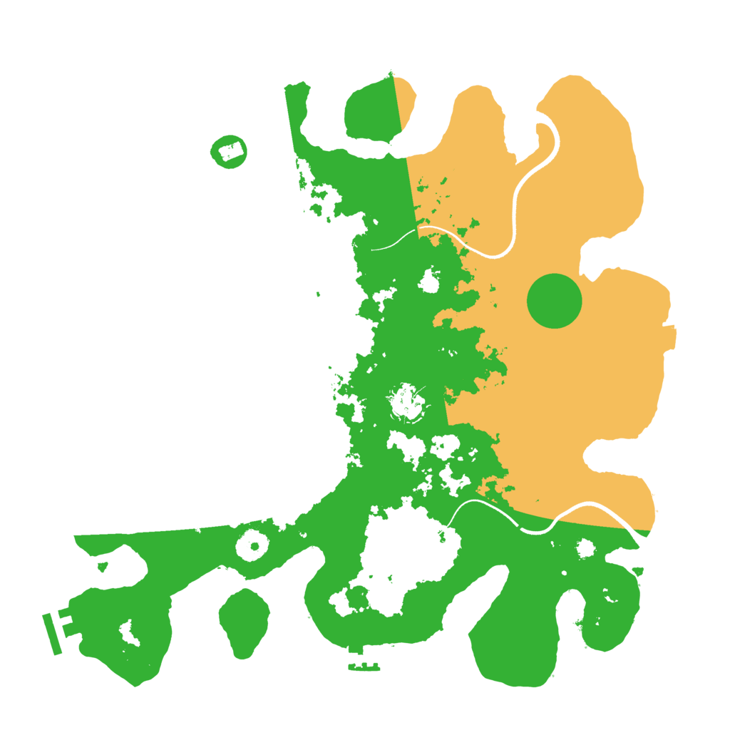 Biome Rust Map: Procedural Map, Size: 3500, Seed: 101782707