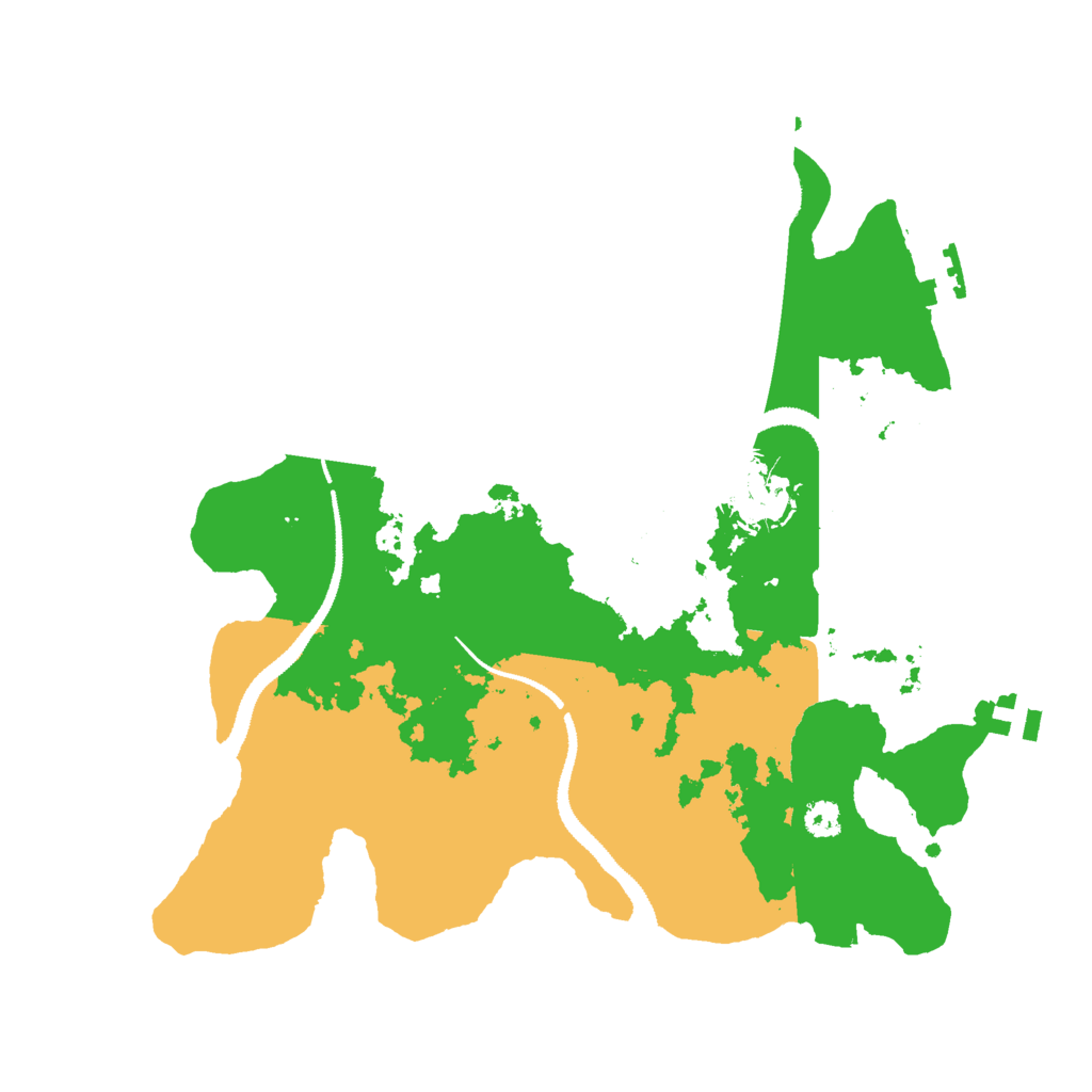Biome Rust Map: Procedural Map, Size: 3000, Seed: 121315112