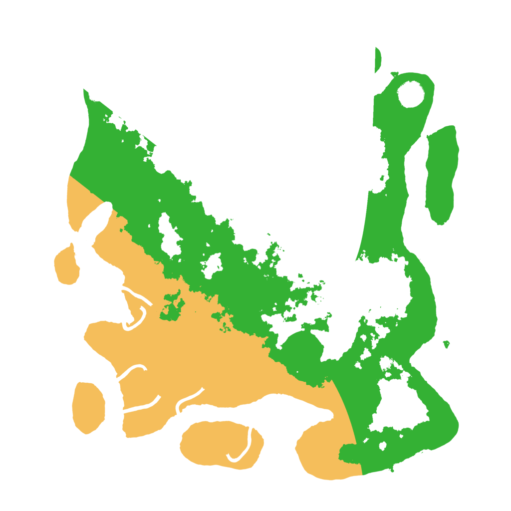 Biome Rust Map: Procedural Map, Size: 3500, Seed: 4574