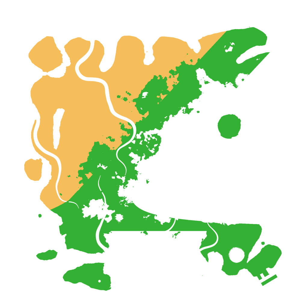 Biome Rust Map: Procedural Map, Size: 3600, Seed: 1723