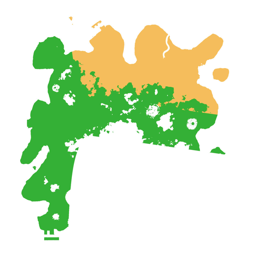 Biome Rust Map: Procedural Map, Size: 3500, Seed: 1552