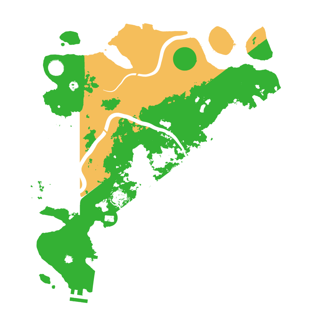 Biome Rust Map: Procedural Map, Size: 3600, Seed: 101633