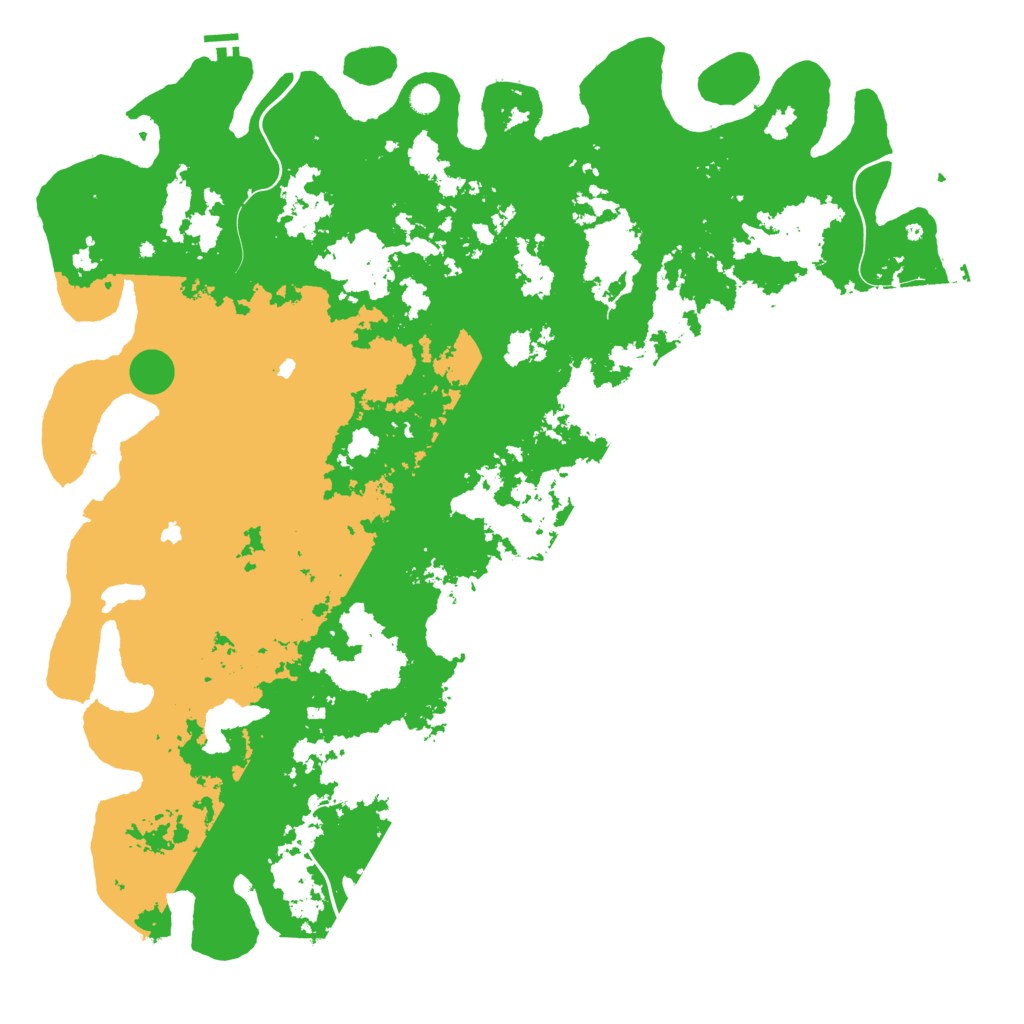 Biome Rust Map: Procedural Map, Size: 6000, Seed: 2020