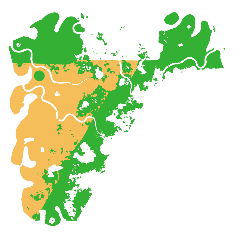 Biome Rust Map: Procedural Map, Size: 6000, Seed: 2020