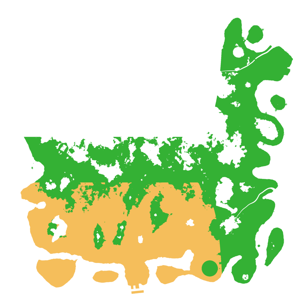 Biome Rust Map: Procedural Map, Size: 5000, Seed: 15