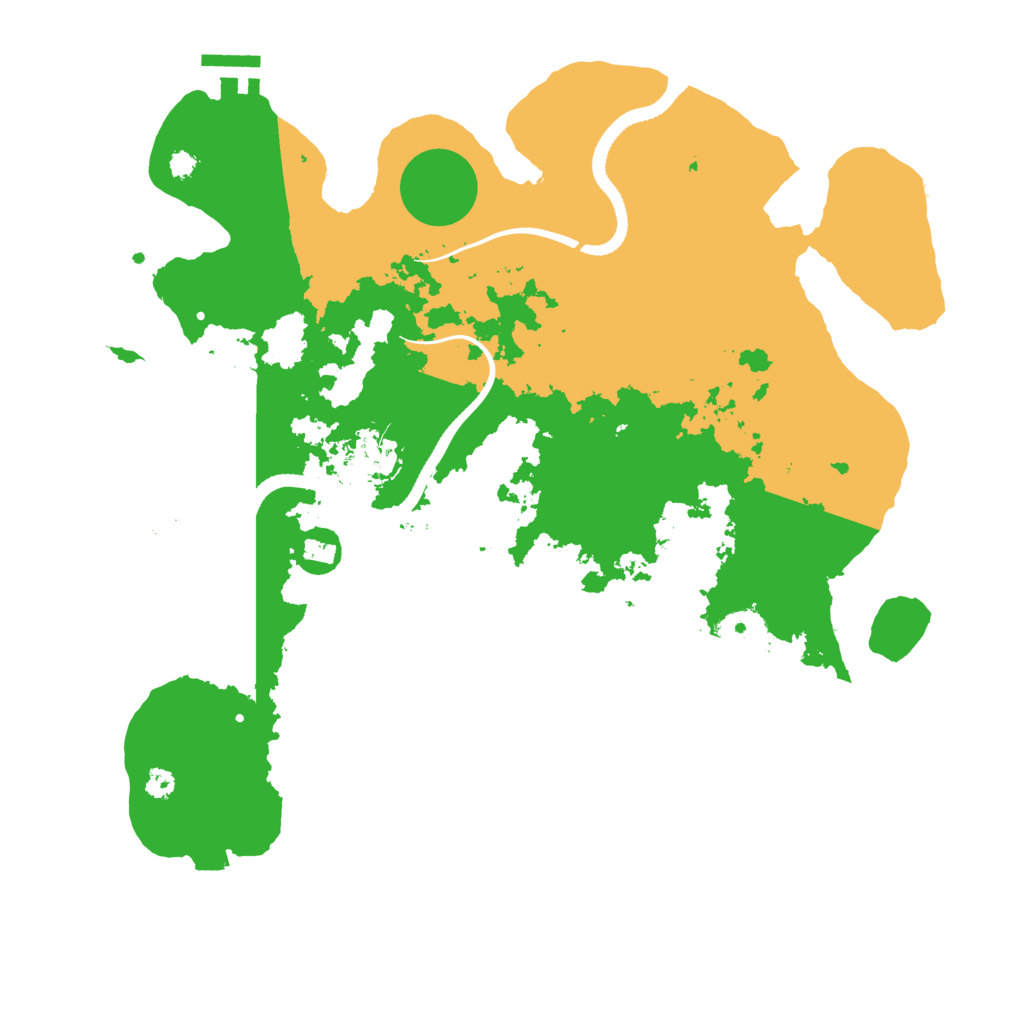 Biome Rust Map: Procedural Map, Size: 3500, Seed: 4178024