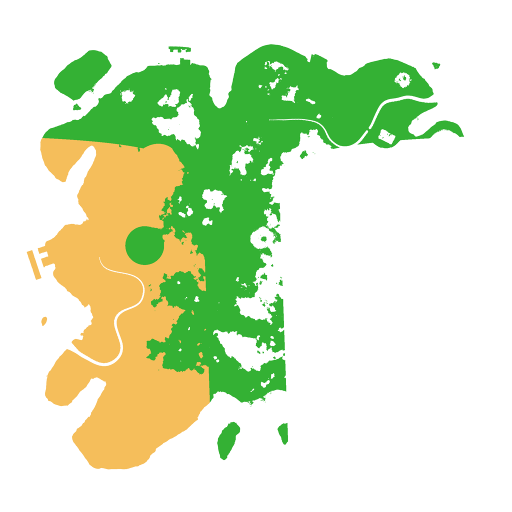 Biome Rust Map: Procedural Map, Size: 3500, Seed: 457669