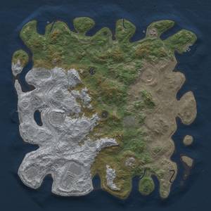 Thumbnail Rust Map: Procedural Map, Size: 4500, Seed: 1234556, 18 Monuments