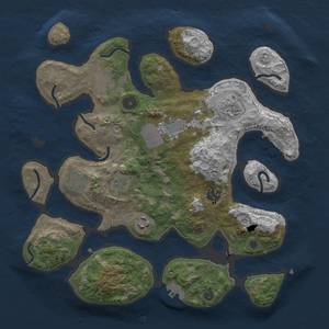 Thumbnail Rust Map: Procedural Map, Size: 3500, Seed: 546, 15 Monuments