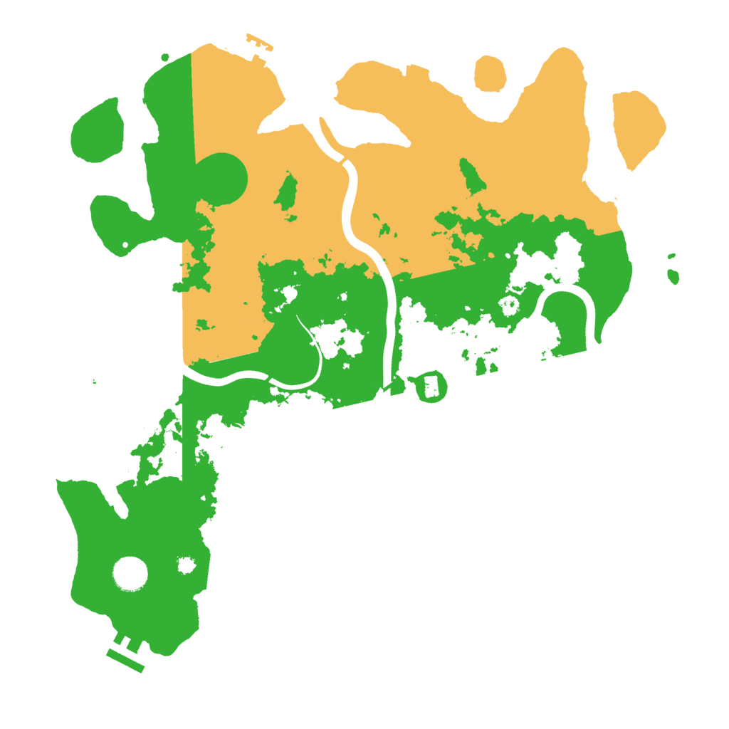 Biome Rust Map: Procedural Map, Size: 3700, Seed: 24122019