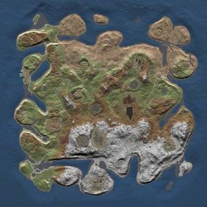 Thumbnail Rust Map: Procedural Map, Size: 4000, Seed: 212, 14 Monuments