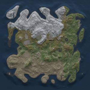 Thumbnail Rust Map: Procedural Map, Size: 4000, Seed: 1234, 15 Monuments