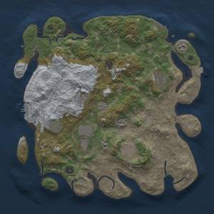 Thumbnail Rust Map: Procedural Map, Size: 4000, Seed: 2, 16 Monuments