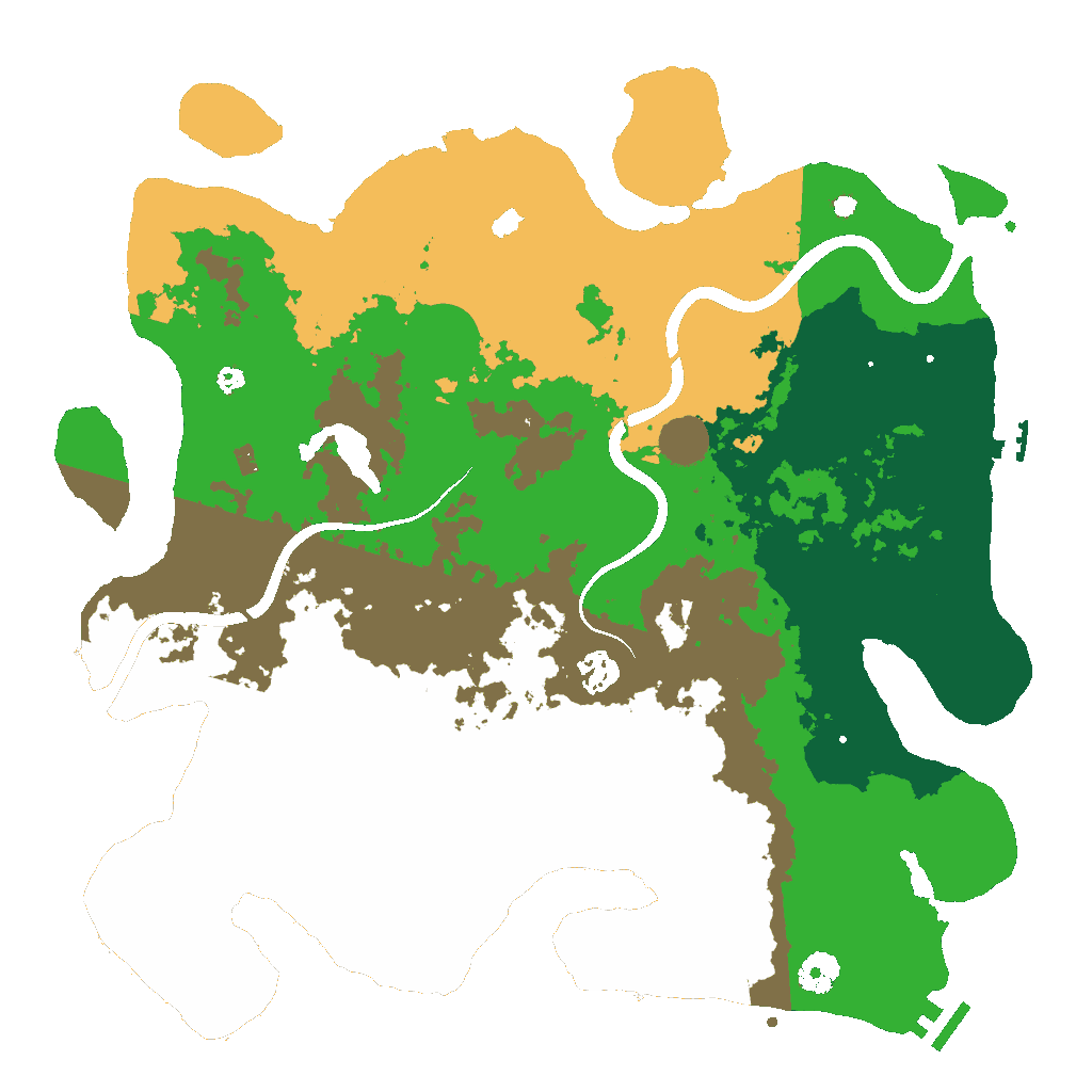 Biome Rust Map: Procedural Map, Size: 4000, Seed: 2147483647