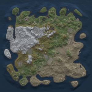 Thumbnail Rust Map: Procedural Map, Size: 4000, Seed: 1234567, 19 Monuments