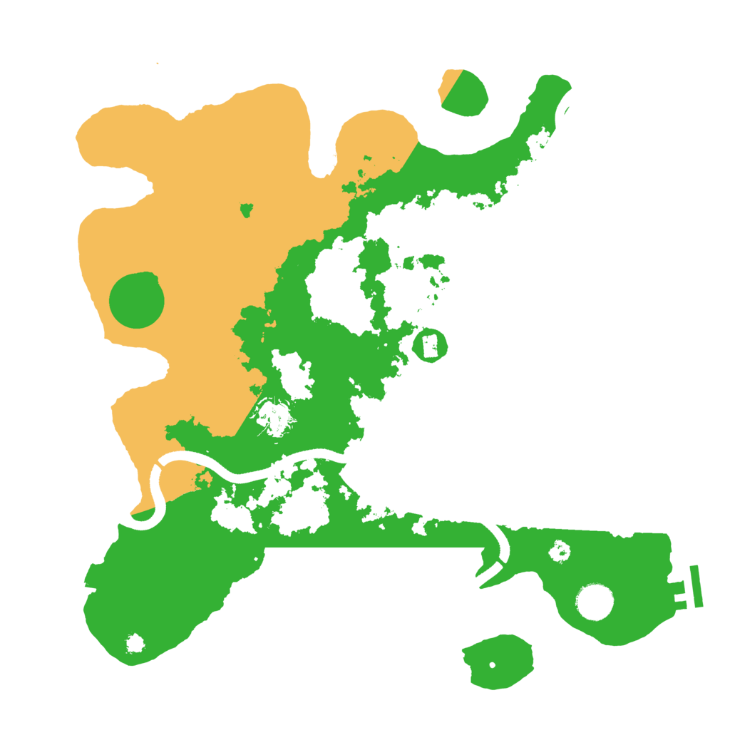 Biome Rust Map: Procedural Map, Size: 3500, Seed: 456478