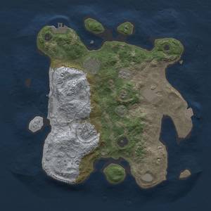 Thumbnail Rust Map: Procedural Map, Size: 3000, Seed: 100, 12 Monuments