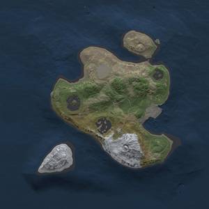 Thumbnail Rust Map: Procedural Map, Size: 2000, Seed: 6738, 4 Monuments