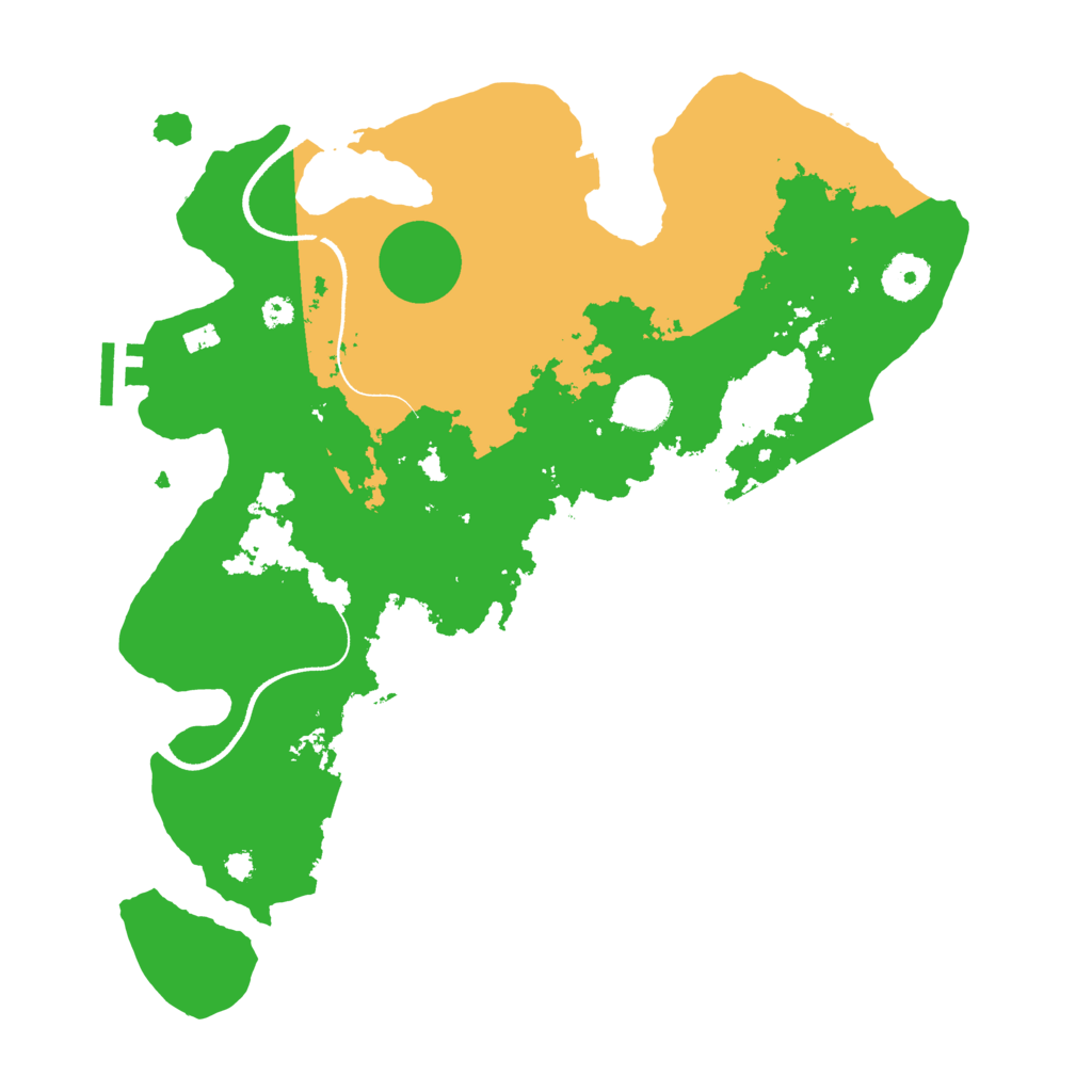 Biome Rust Map: Procedural Map, Size: 3500, Seed: 9