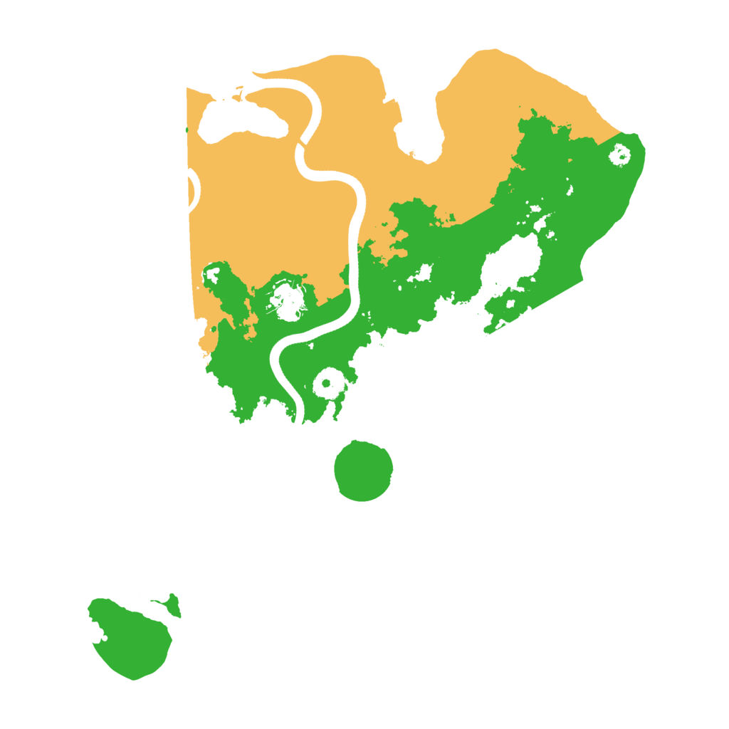 Biome Rust Map: Procedural Map, Size: 3500, Seed: 9
