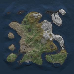 Thumbnail Rust Map: Procedural Map, Size: 3000, Seed: 123, 15 Monuments