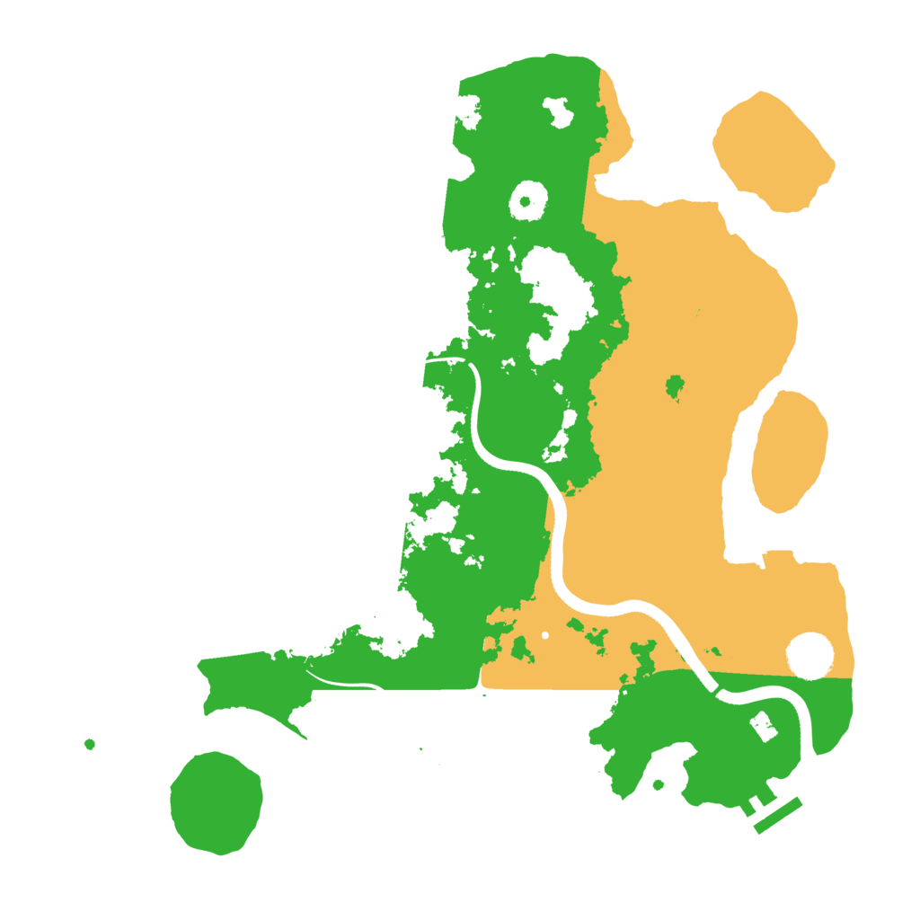 Biome Rust Map: Procedural Map, Size: 3500, Seed: 72