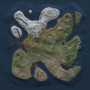 Thumbnail Rust Map: Procedural Map, Size: 3000, Seed: 19305, 15 Monuments