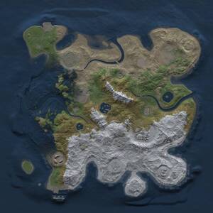 Thumbnail Rust Map: Procedural Map, Size: 3000, Seed: 50000, 13 Monuments