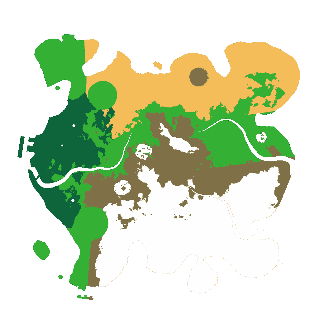 Biome Rust Map: Procedural Map, Size: 3000, Seed: 50000