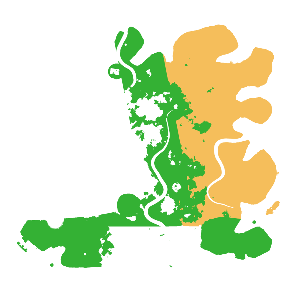 Biome Rust Map: Procedural Map, Size: 3500, Seed: 5648474