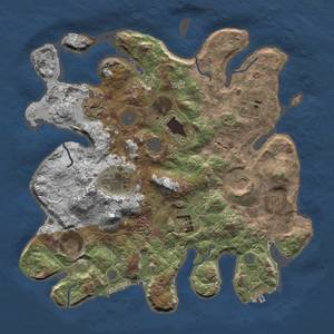 Thumbnail Rust Map: Procedural Map, Size: 3500, Seed: 5648474, 15 Monuments