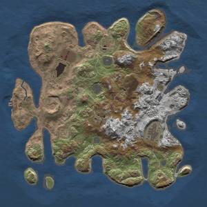 Thumbnail Rust Map: Procedural Map, Size: 3500, Seed: 324652, 13 Monuments