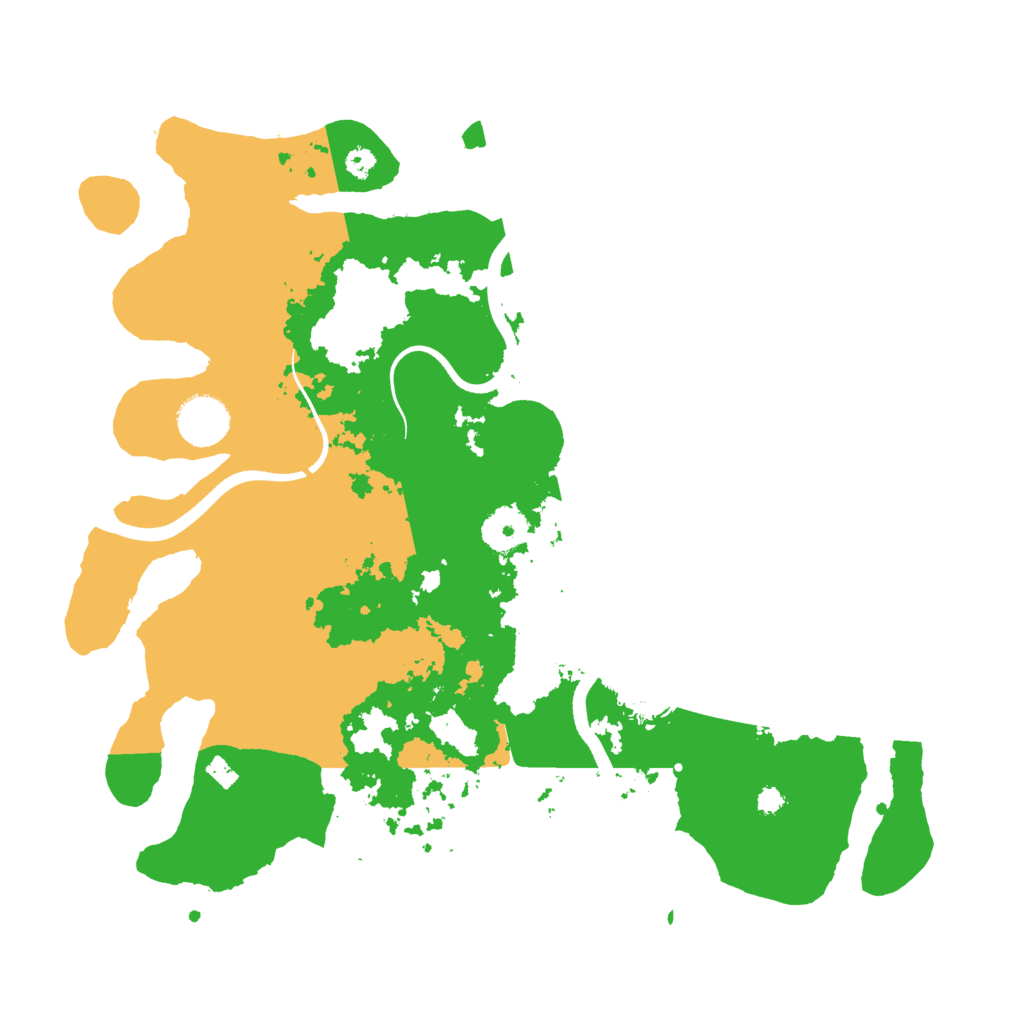 Biome Rust Map: Procedural Map, Size: 3500, Seed: 255