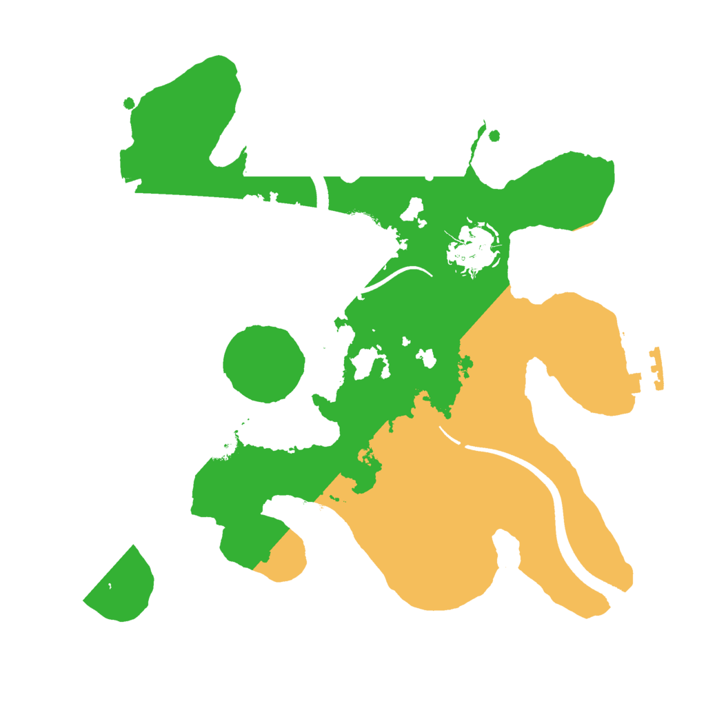 Biome Rust Map: Procedural Map, Size: 2500, Seed: 2