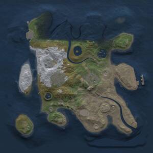 Thumbnail Rust Map: Procedural Map, Size: 2500, Seed: 2, 9 Monuments