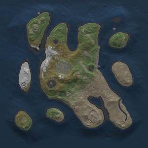 Thumbnail Rust Map: Procedural Map, Size: 2500, Seed: 2, 10 Monuments