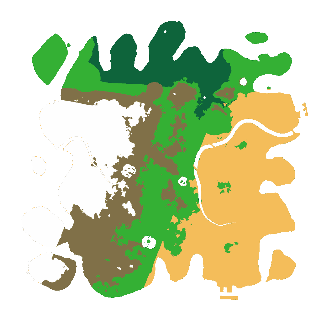 Biome Rust Map: Procedural Map, Size: 3500, Seed: 12345