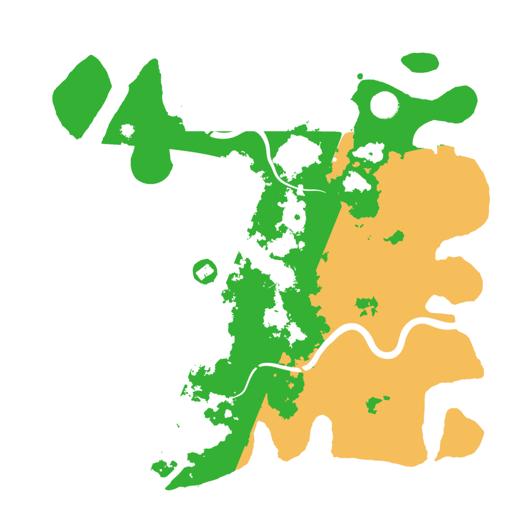 Biome Rust Map: Procedural Map, Size: 3500, Seed: 12345
