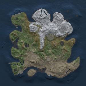 Thumbnail Rust Map: Procedural Map, Size: 3000, Seed: 13825, 13 Monuments