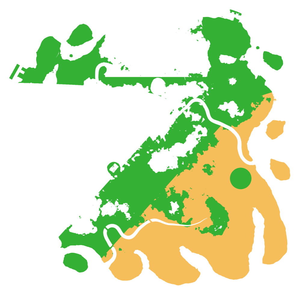 Biome Rust Map: Procedural Map, Size: 3800, Seed: 2