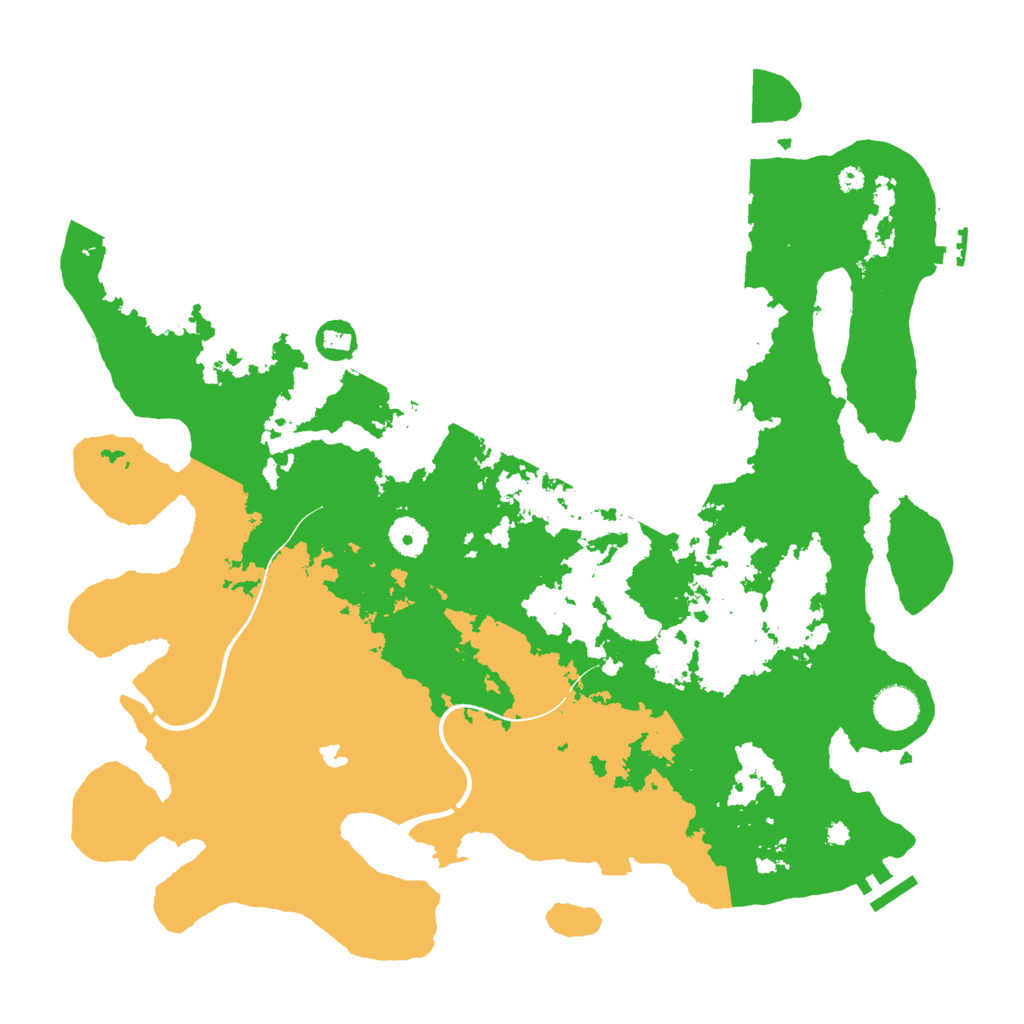 Biome Rust Map: Procedural Map, Size: 4000, Seed: 444