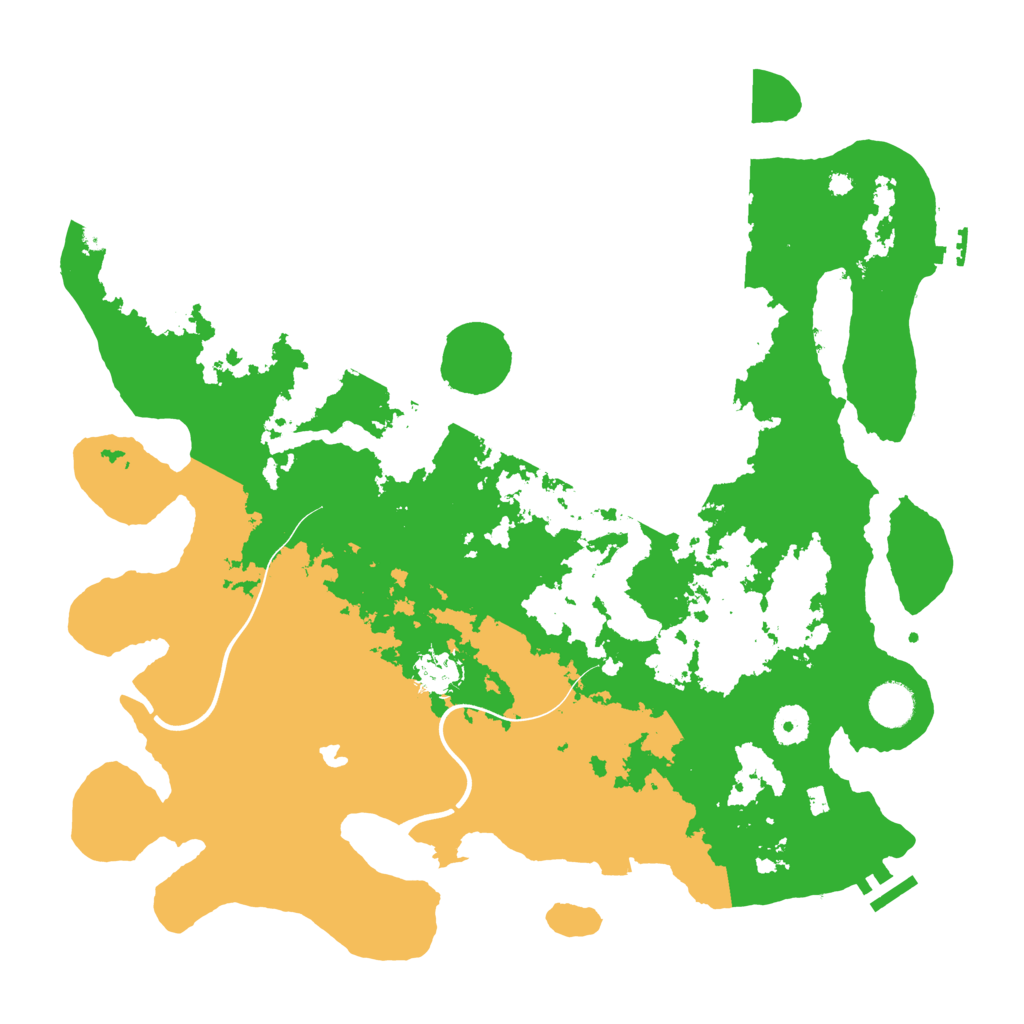 Biome Rust Map: Procedural Map, Size: 4000, Seed: 444