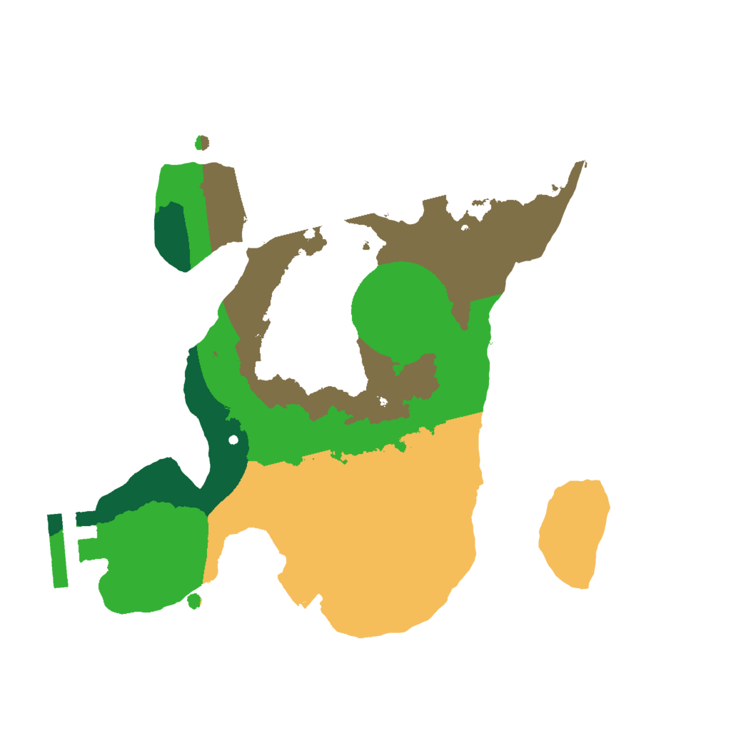 Biome Rust Map: Procedural Map, Size: 2000, Seed: 1