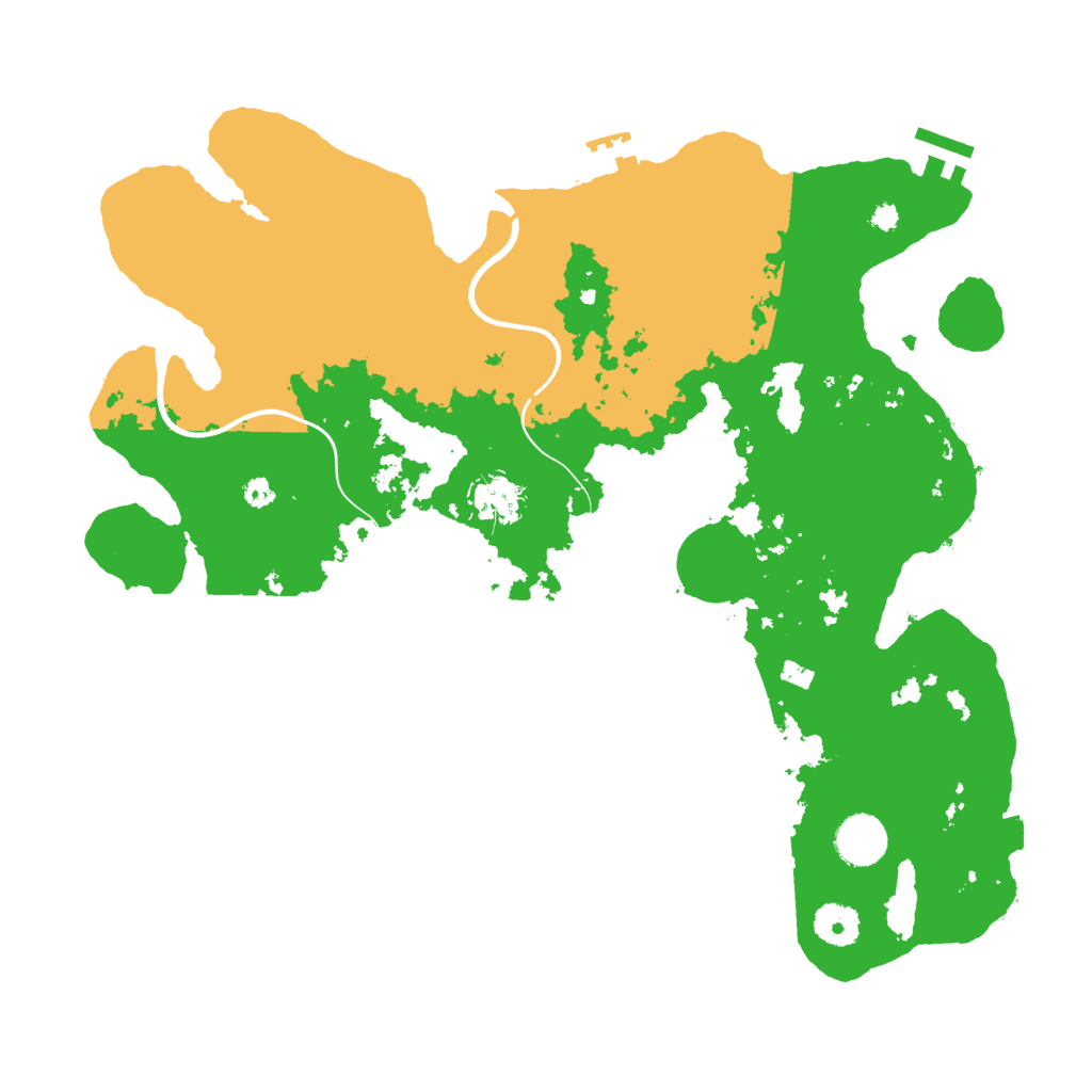 Biome Rust Map: Procedural Map, Size: 3700, Seed: 28122019