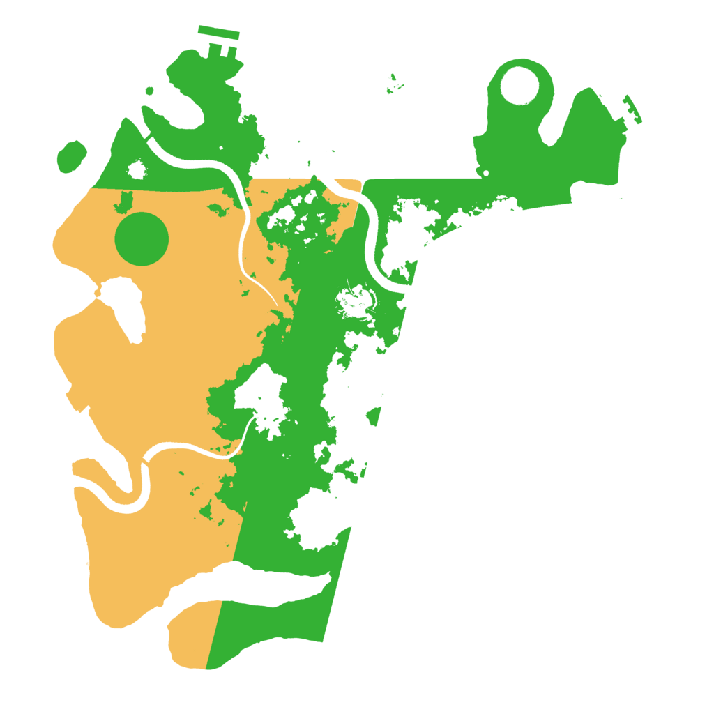 Biome Rust Map: Procedural Map, Size: 3500, Seed: 561