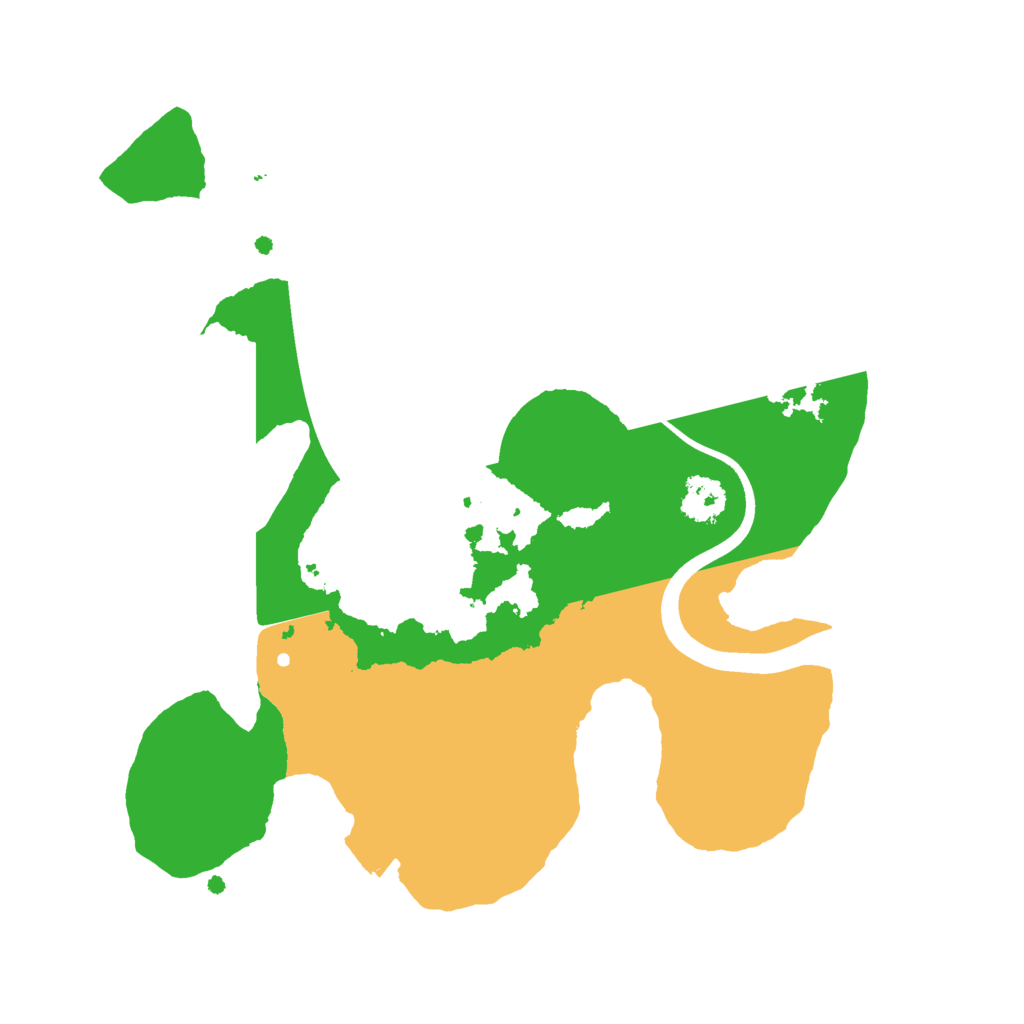 Biome Rust Map: Procedural Map, Size: 2300, Seed: 1