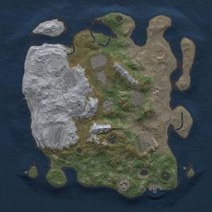 Thumbnail Rust Map: Procedural Map, Size: 3500, Seed: 81, 17 Monuments